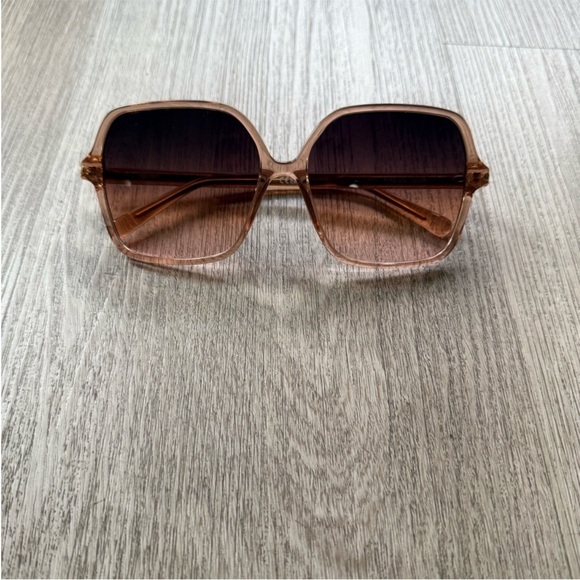quay australia press tour brown bold oversized square vintage glam sunglasses